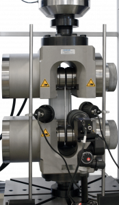 video extensometer on universal testing machines