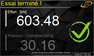 compression test load kN