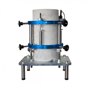 concrete extensometer cylindrical specimen civil engineering