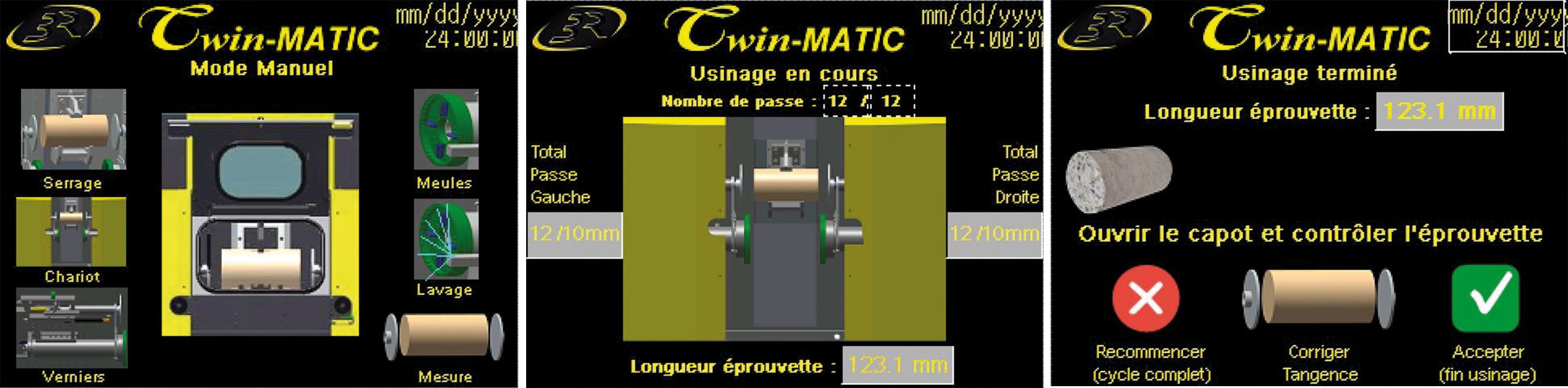 rectifieuse à béton pour éprouvettes twin-MATIC 3R twin-MATIC 3R concrete grinding machine for specimens