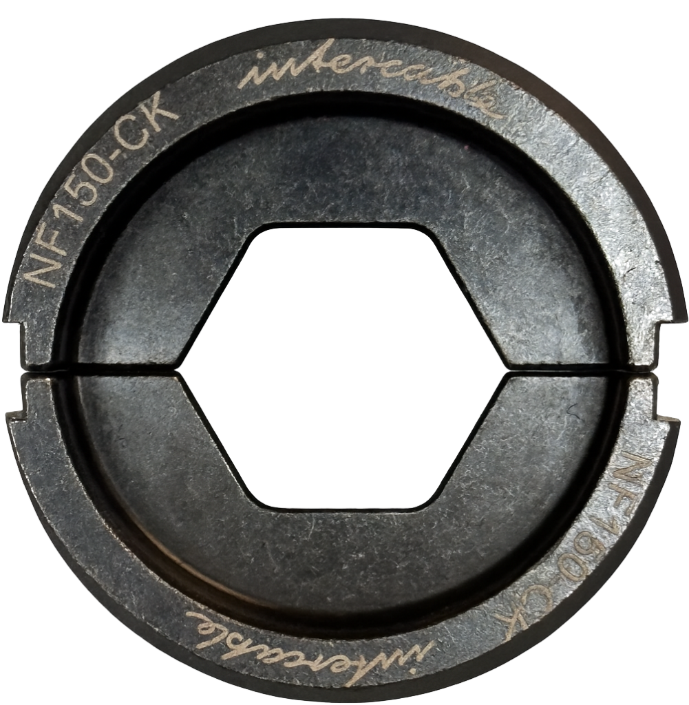 intercable NF150-CK crimping die compliant with NFC 20-130 for hydraulic crimping tool