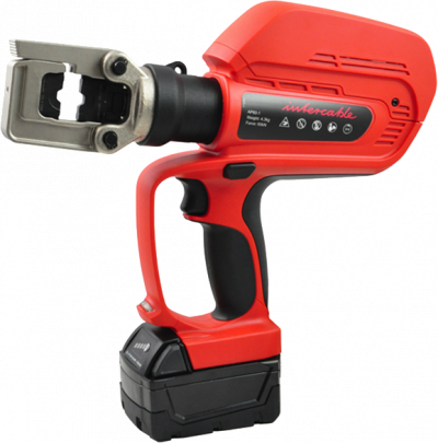 Intercable AP60-1 battery-powered hydraulic crimping tool, 60 kN, 6–240 mm²