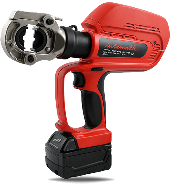 Intercable AP60-2 battery-powered hydraulic crimping tool