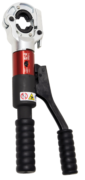 Intercable HP60-4 manual hydraulic crimping tool, 60 kN, 6–300 mm², swivel carabiner head
