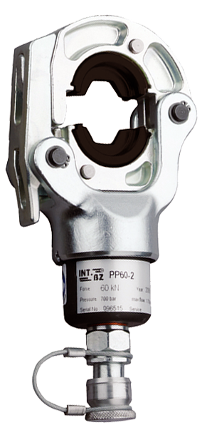 Intercable PP60-2 hydraulic crimping head, force 60 kN, for copper and aluminum cables up to 300 mm²