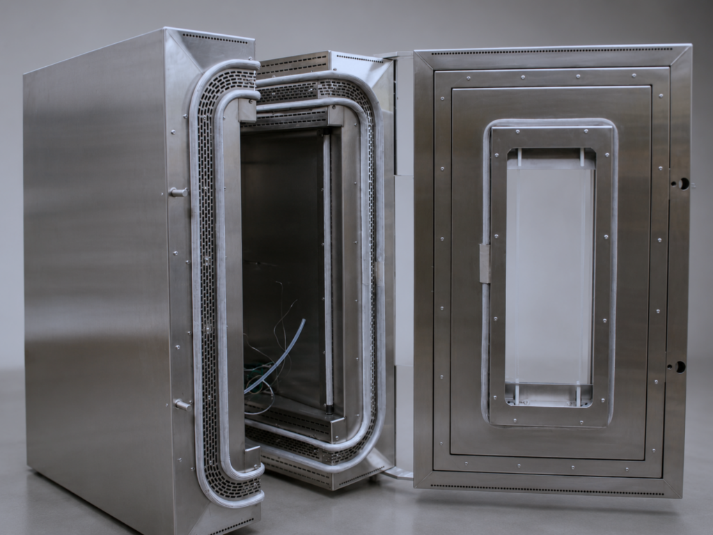 Environmental chamber for mechanical testing under controlled temperature conditions
