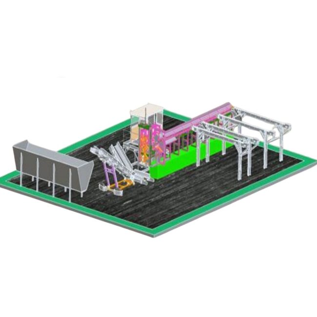 Ligne automatisée de production de bois de chauffage