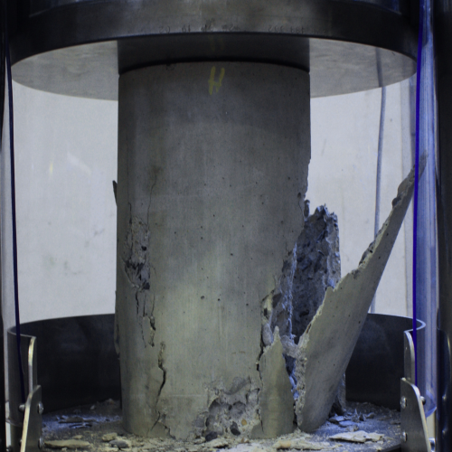 concrete specimen compression testing